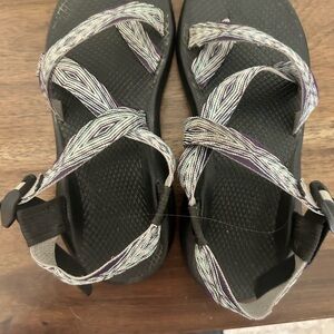Chaco Women's Black and Purple Sandals